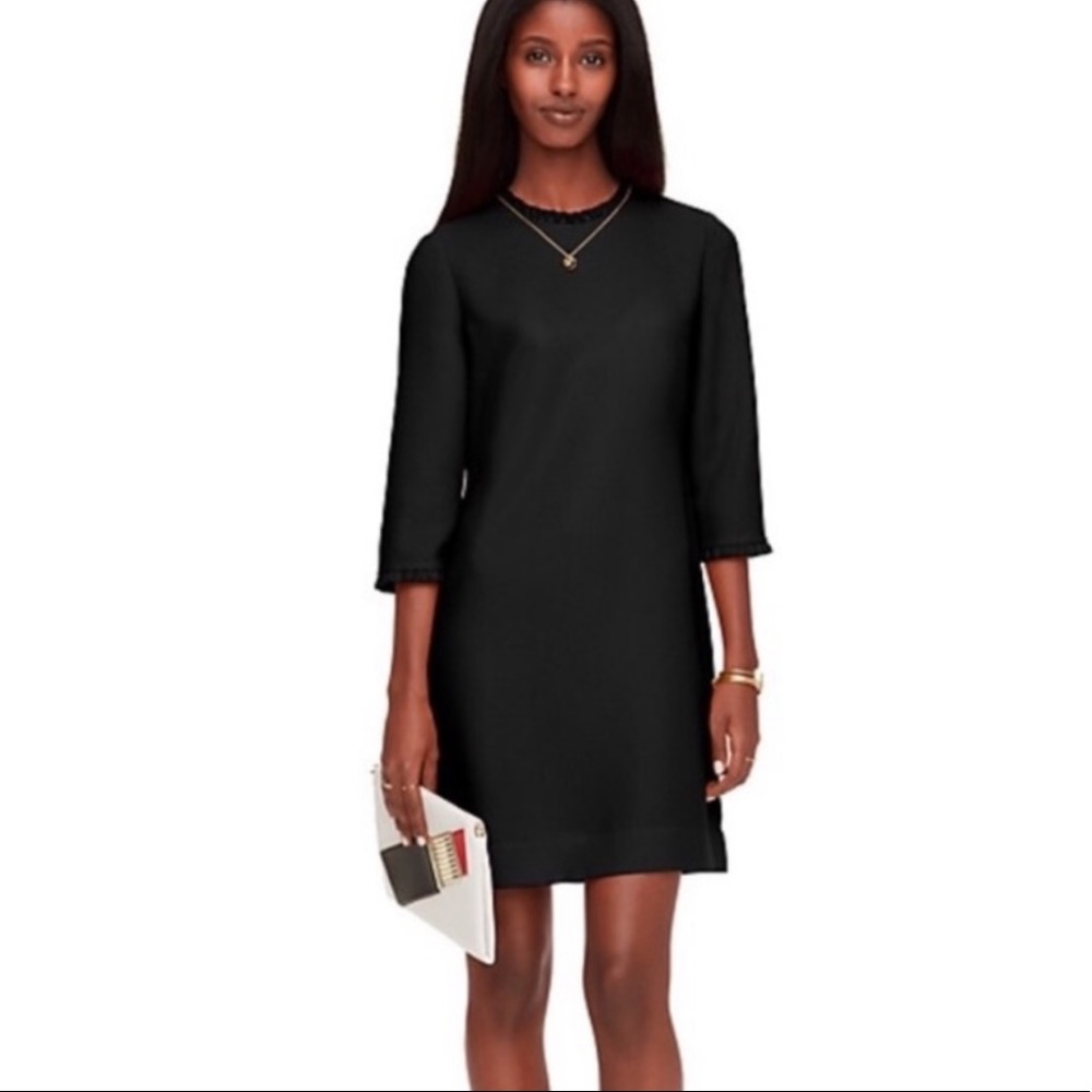 Kate Spade Black Dizzy Cocktail Date Dress - 12